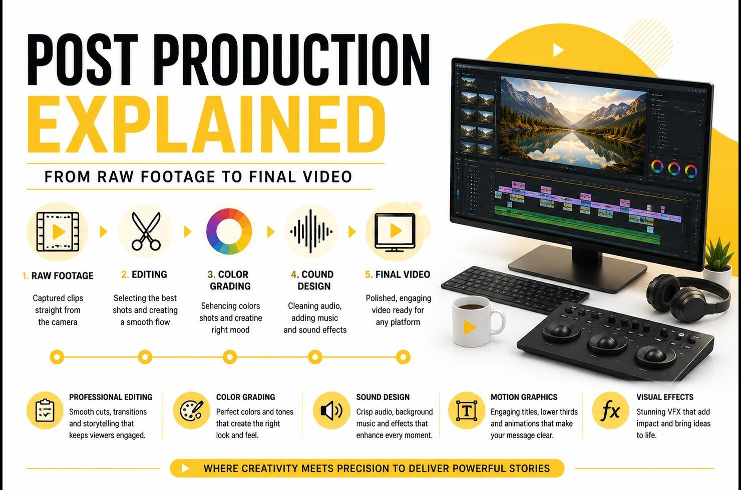Post Production Explained: From Raw Footage to Final Video
